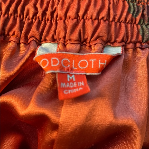 ModCloth Orange Floral A Line Swing Skirt - super cute and classic - Picture 2 of 10